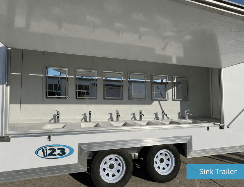 Temporary Man Camp Solutions | Portable Workforce Housing Options: Mobile Laundry Trailer Rental equipment reference