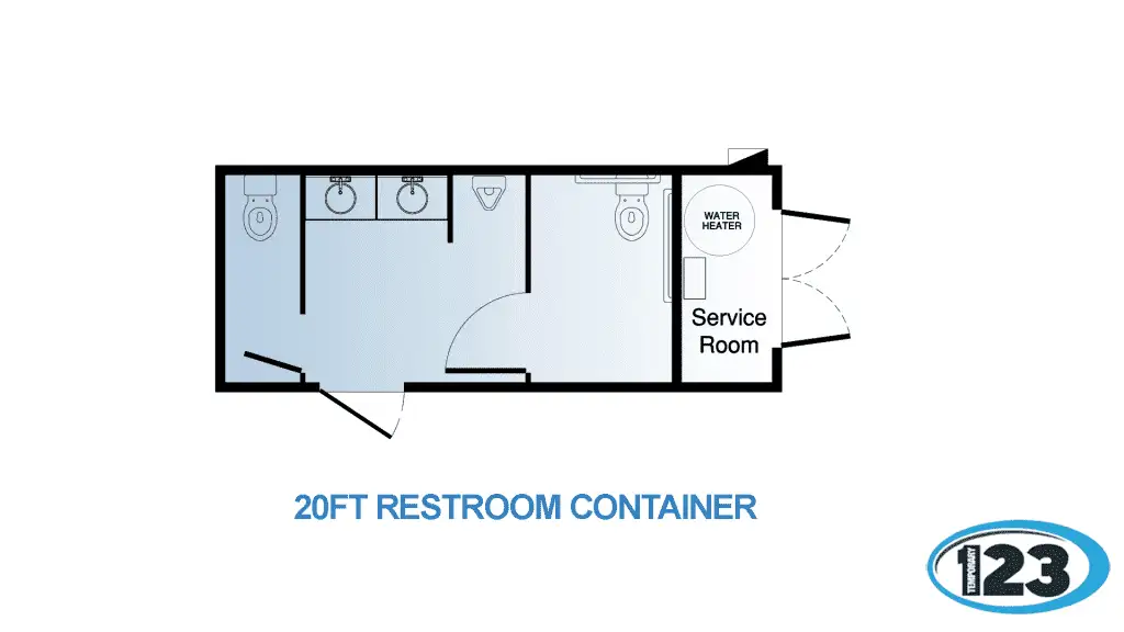 LAYOUT 20FT RESTROOM CONTAINER